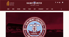 Desktop Screenshot of galwayunitedfc.ie